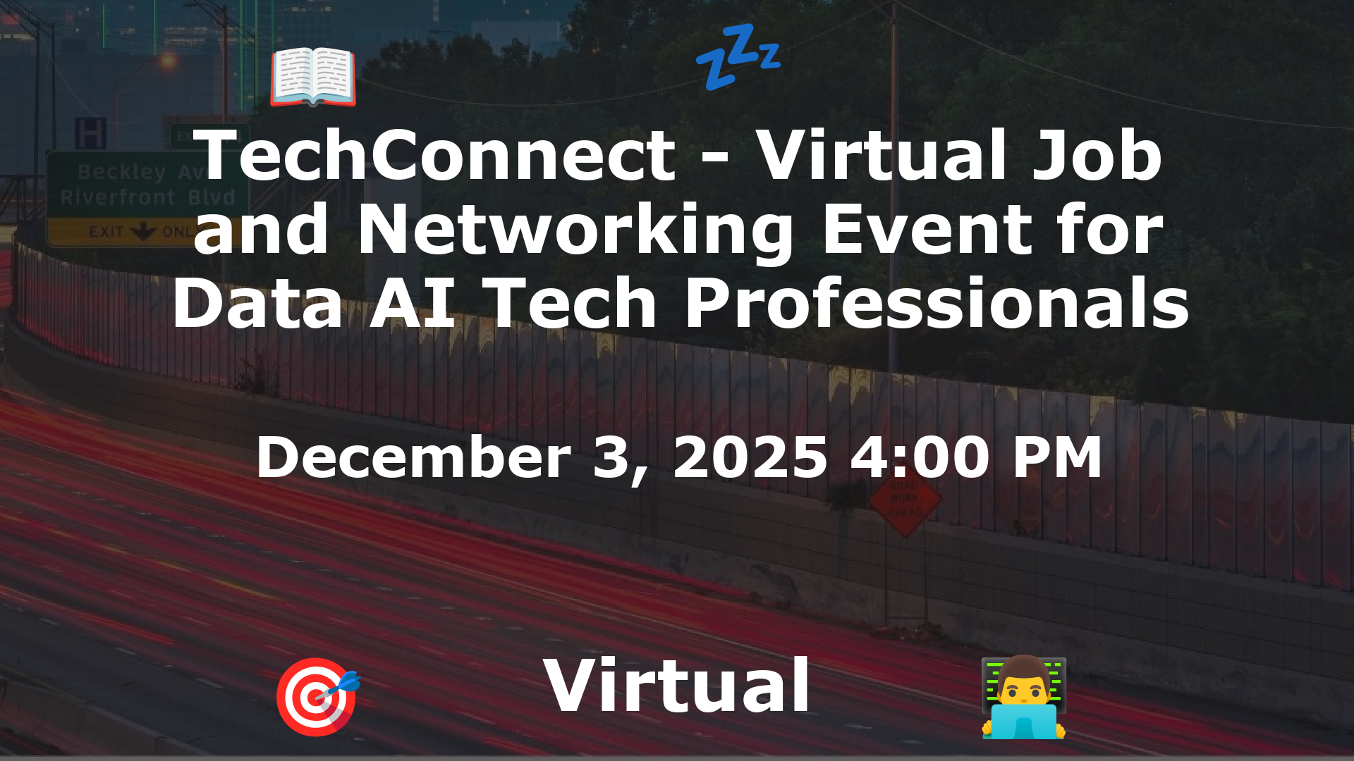 TechConnect - Virtual Job and Networking Event for Data AI Tech Professionals event image